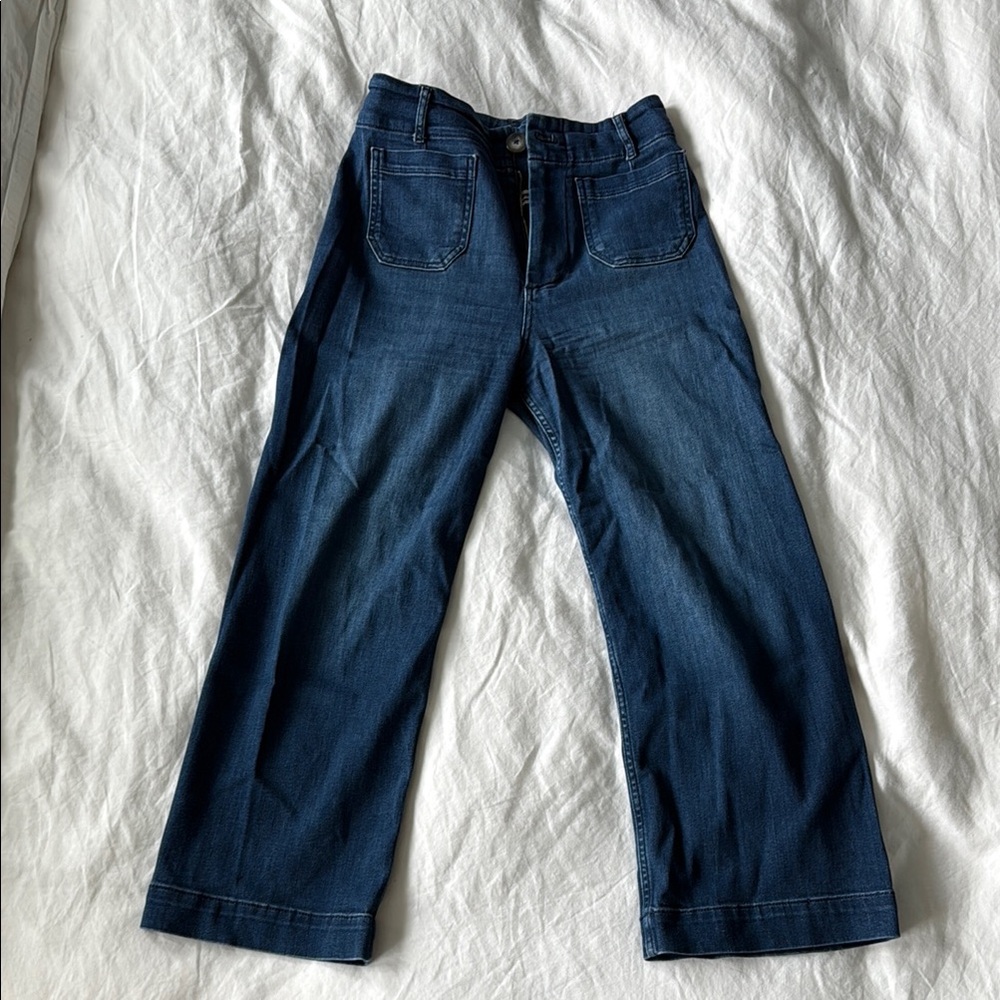 Anthropologie Colette Cropped Denim Jeans